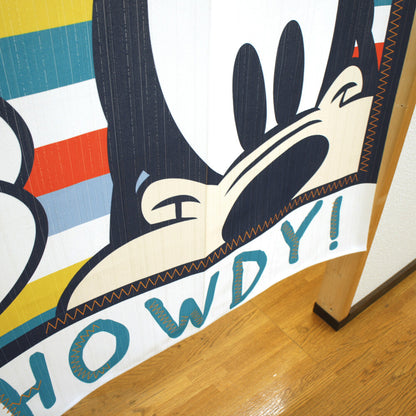 Disney HOWDY Goofy Door Curtain Made in Japan