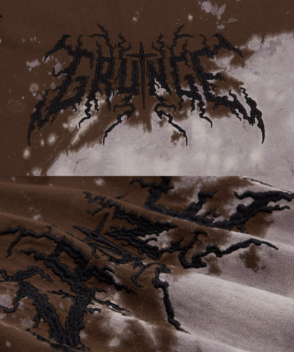 Thunder Logo Short Sleeve Grunge T-shirt