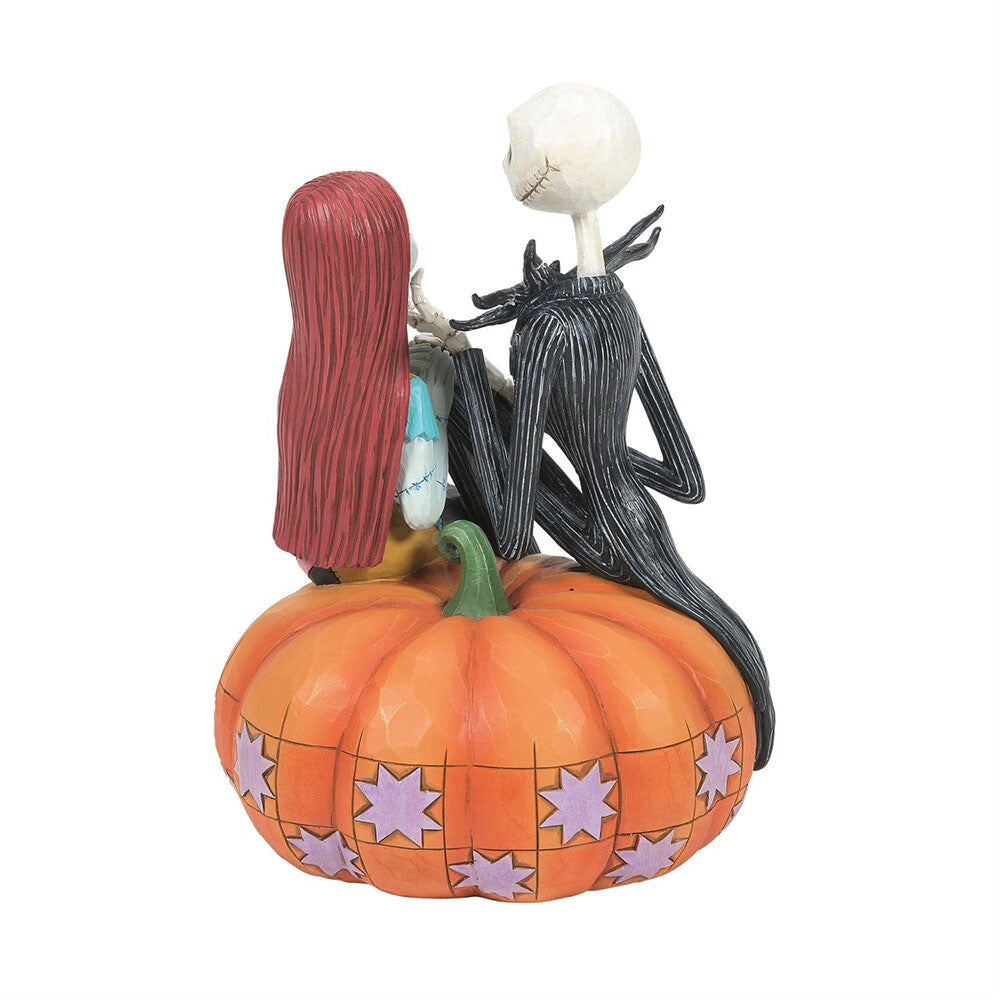 Disney Traditions Jack & Sally on Pumpkin