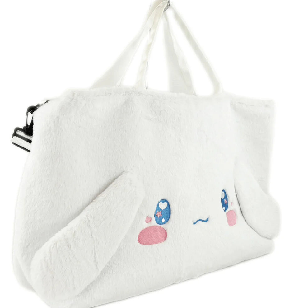 Sanrio Characters Die-cut fur series Boston Bag