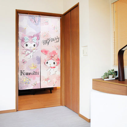 Sanrio "My Melody Kuromi" Door Curtain Made in Japan