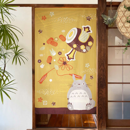 Ghibli My Neighbor Totoro "Good Luck Kozuchi" Door Curtain Made in Japan