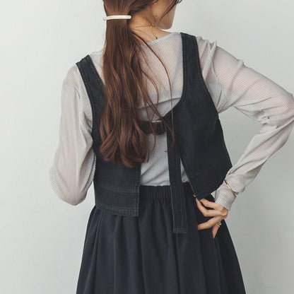 Hunch Slub Denim Bustier