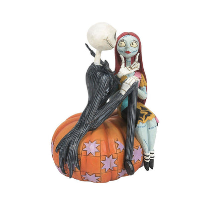 Disney Traditions Jack & Sally on Pumpkin