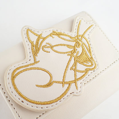 TOM and JERRY×Flapper Embroidered Applique Mini Wallet