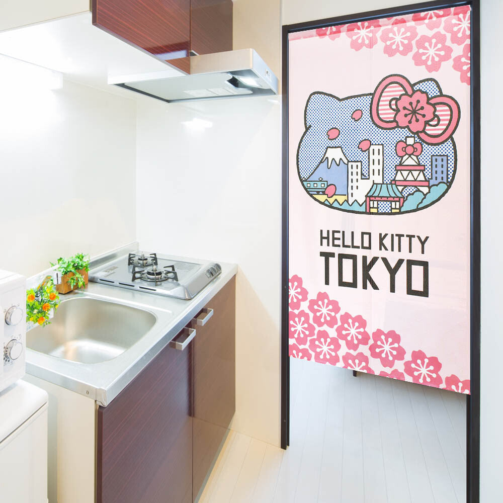 Sanrio "Hello Kitty TOKYO" Door Curtain Made in Japan