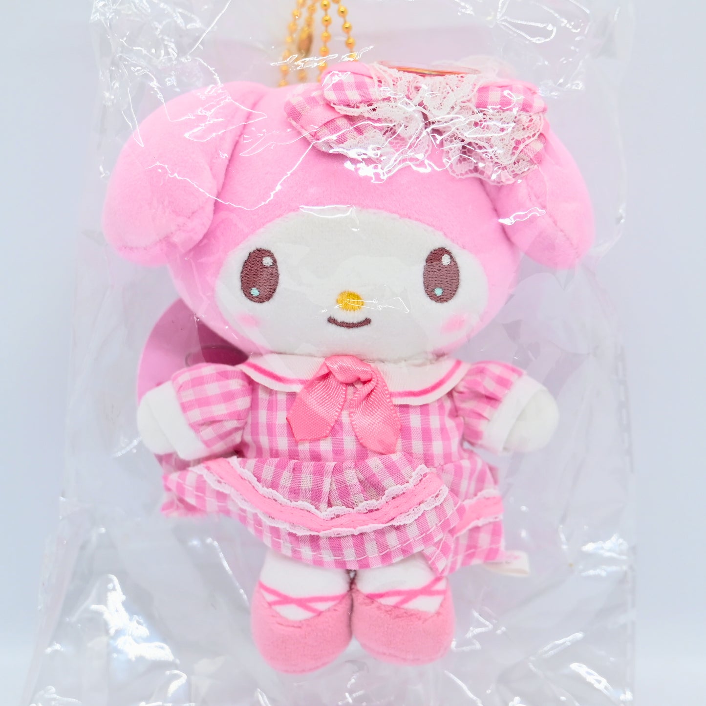 Munyugurumi x Sanrio plaid clothing plush charm