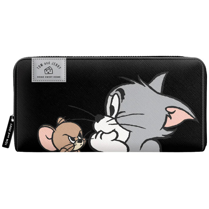 Tom and Jerry Black Long Wallet