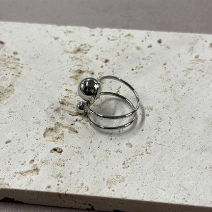 Ball Silver Ring