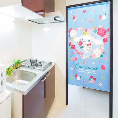 Sanrio "Cinnamoroll Heart Ribbon" Door Curtain Made in Japan