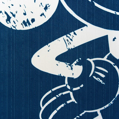 Disney Mickey White Line Door Curtain Made in Japan