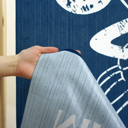 Disney Mickey White Line Door Curtain Made in Japan