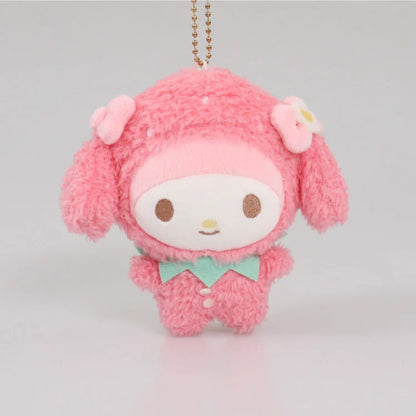 Sanrio My Melody Strawberry Plush Mascot Keychain Munyu Gurumi Patio 50th Anniversary Limited Edition Japan
