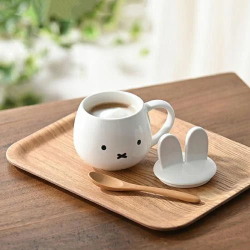 Miffy Ear Shaped Ceramic Mug with Lid