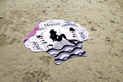 Disney Little Mermaid Shell Beach Towel