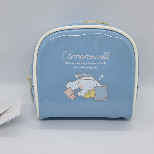 Sanrio Cinnamoroll Numbiri Relaxed Series Blue Square Storage Makeup Bag