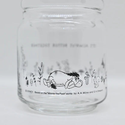 Winnie the Pooh Monochrome Series Glass Jar