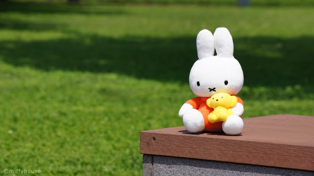 Miffy Bear Cuddling Plush Toy