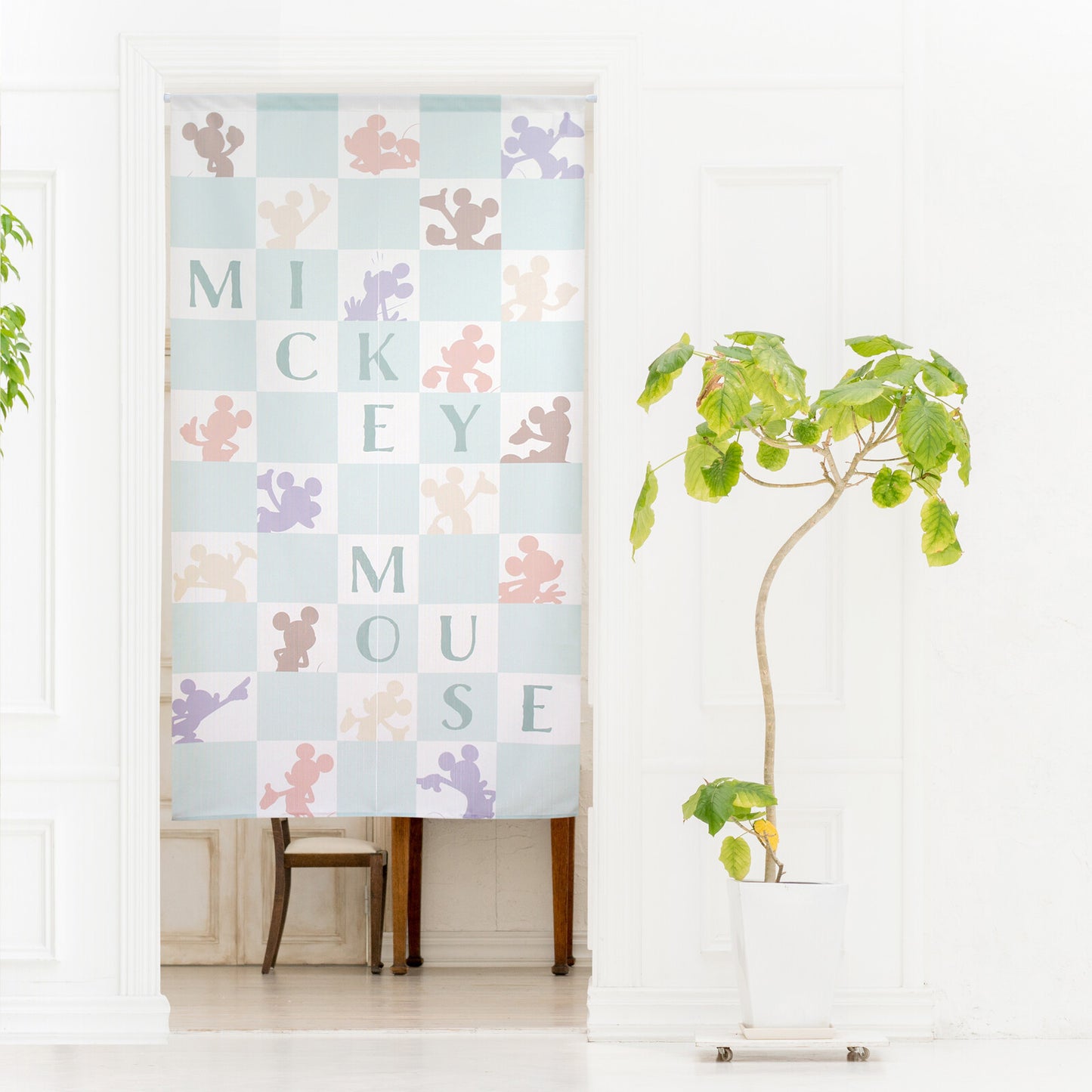 Disney Silhouette Door Curtain Made in Japan