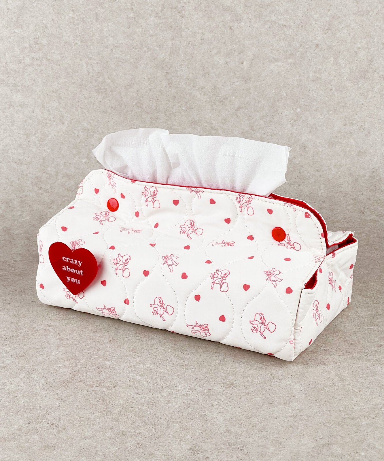 TOM and JERRY×Flapper Heart Tissue Box Cover