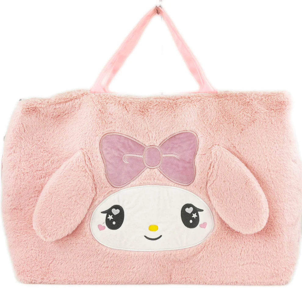 Sanrio Characters Die-cut fur series Boston Bag