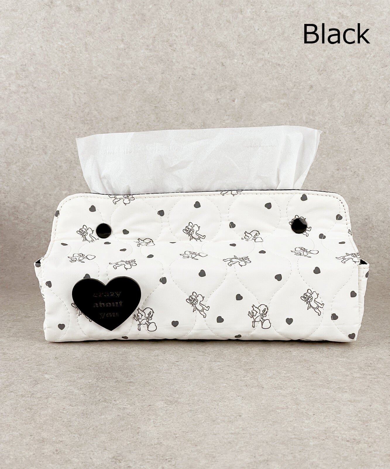 TOM and JERRY×Flapper Heart Tissue Box Cover