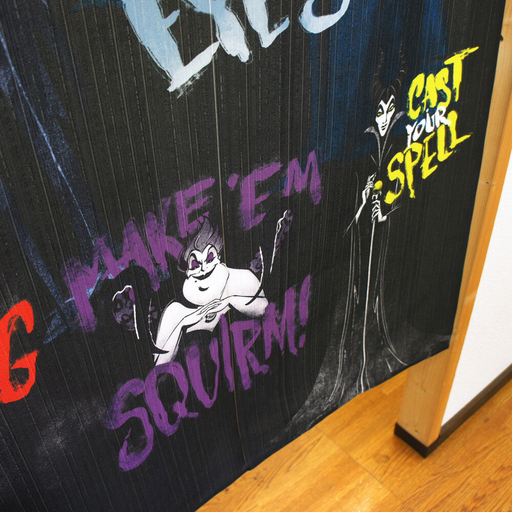 DISNEY VILLAINS BOLD & BEASTLY Door Curtain Made in Japan