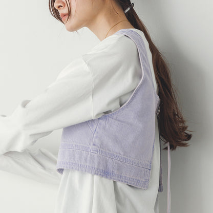 Hunch Slub Denim Bustier