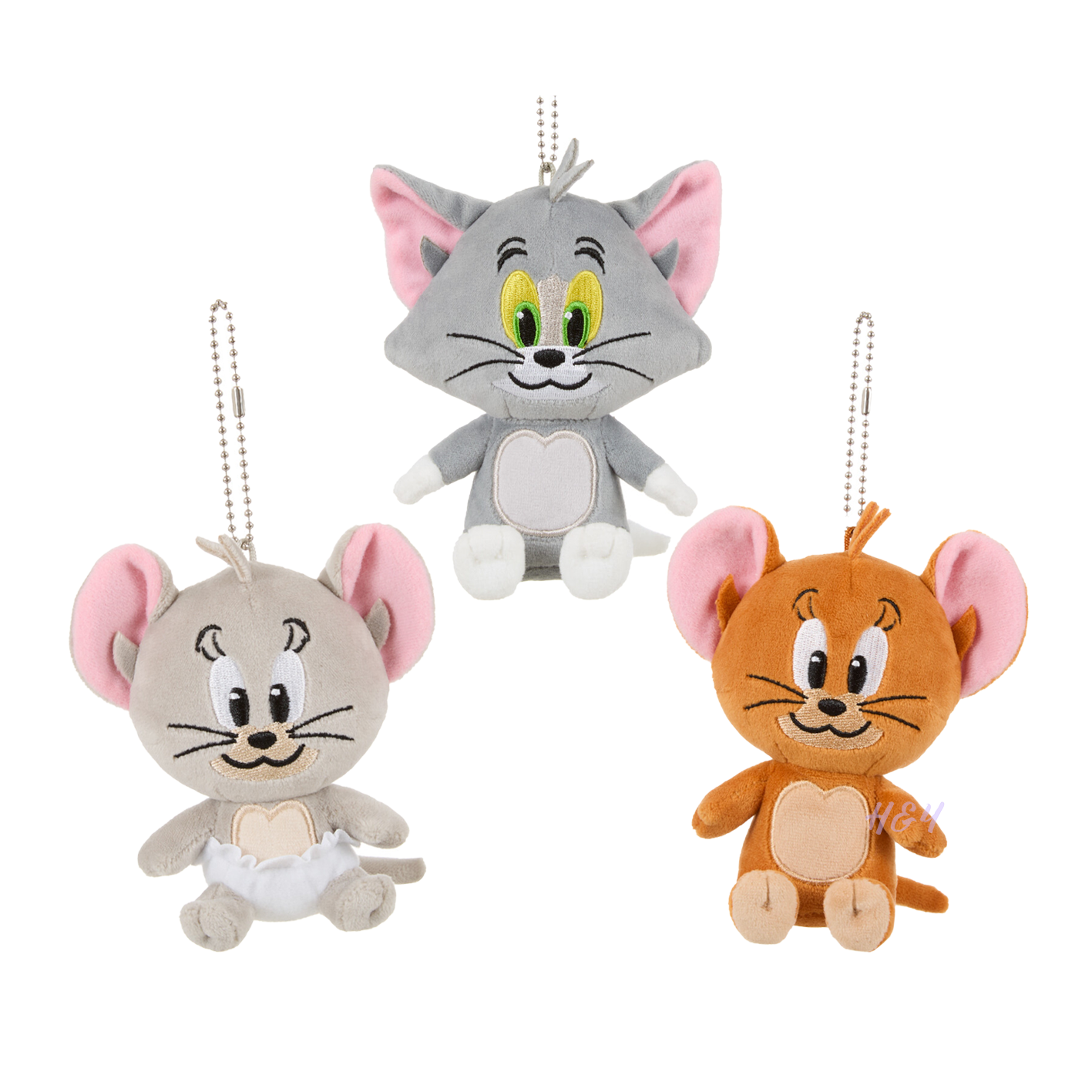 Tom and Jerry Nibbles Keychain Set