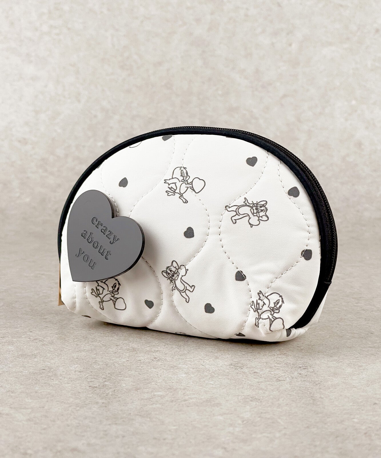 TOM and JERRY×Flapper Heart Mini Pouch