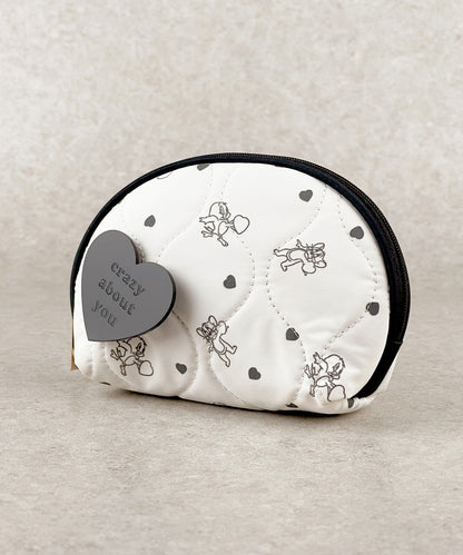 TOM and JERRY×Flapper Heart Mini Pouch