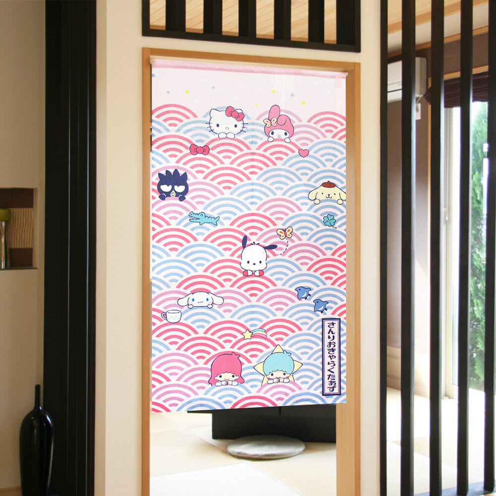 Sanrio Pop Japanese Pattern  Door Curtain Made in Japan