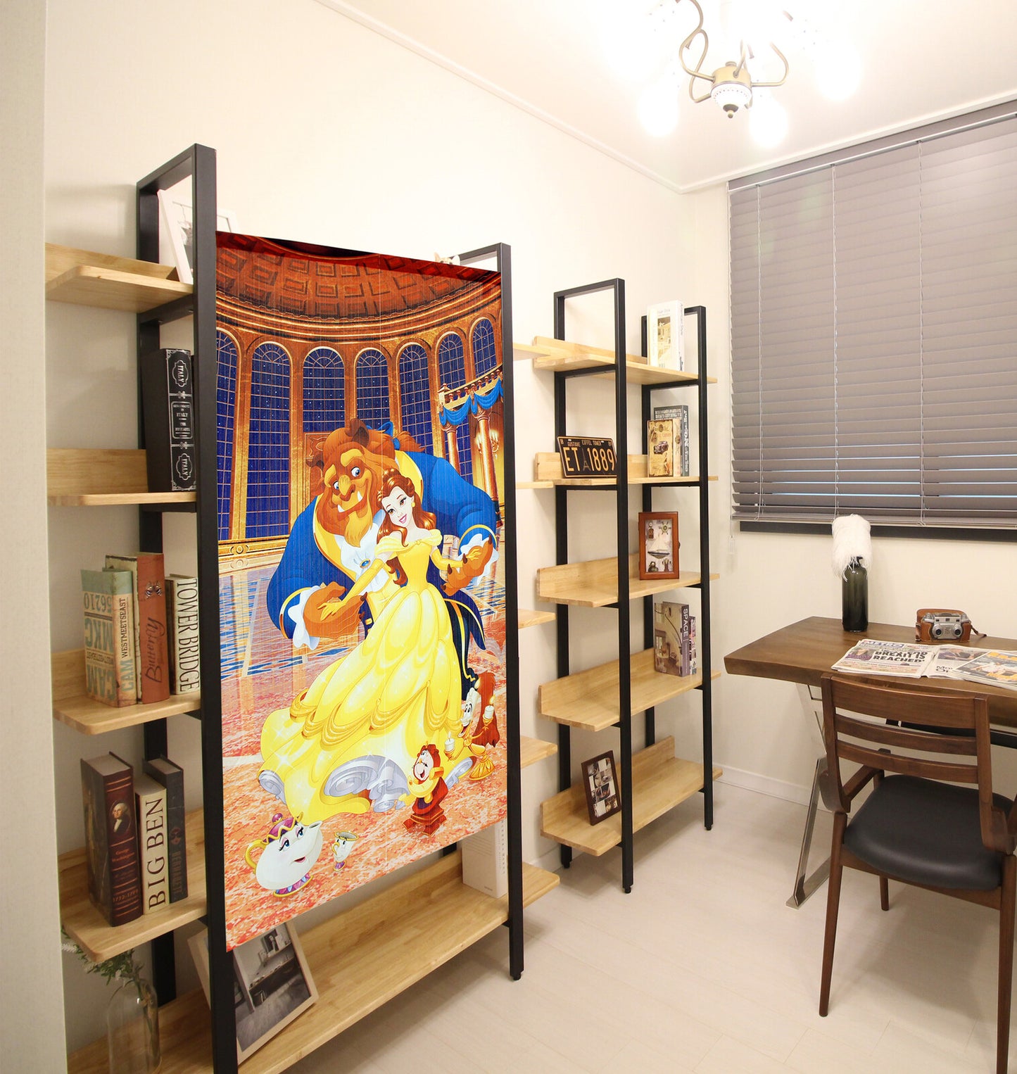 Disney Beauty and the Beast Door Curtain Made in Japan