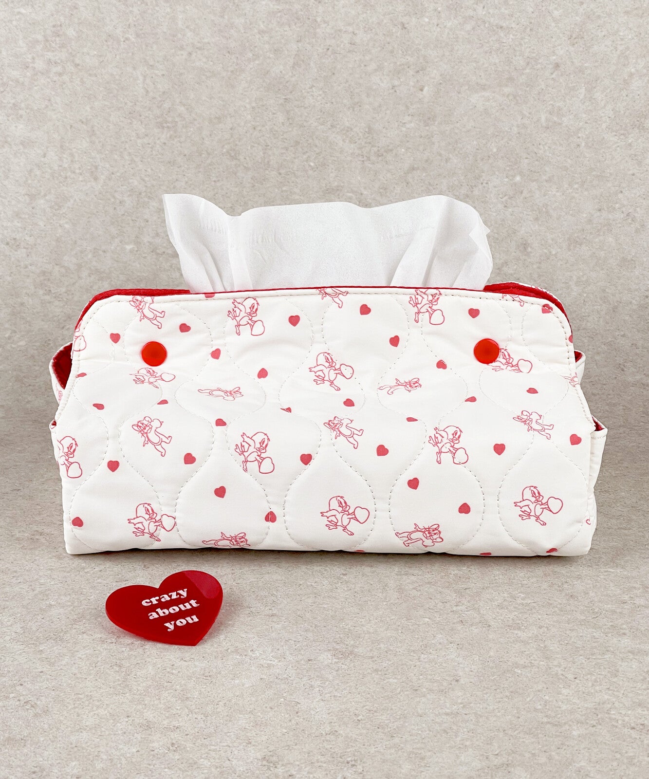 TOM and JERRY×Flapper Heart Tissue Box Cover