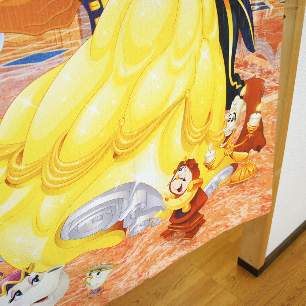 Disney Beauty and the Beast Door Curtain Made in Japan