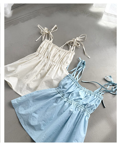 Peplum Ribbon Camisole Top