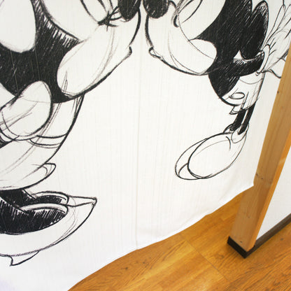 Disney Mickey & Minnie Door Curtain Made in Japan