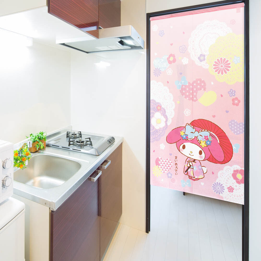 Sanrio "My Melody Japanese pattern cute" Door Curtain Made in Japan