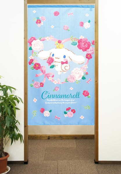 Sanrio "Cinnamoroll Heart Ribbon" Door Curtain Made in Japan