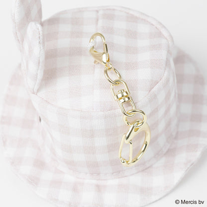 BRUNA PLAID Miffy Mini Hat Charm