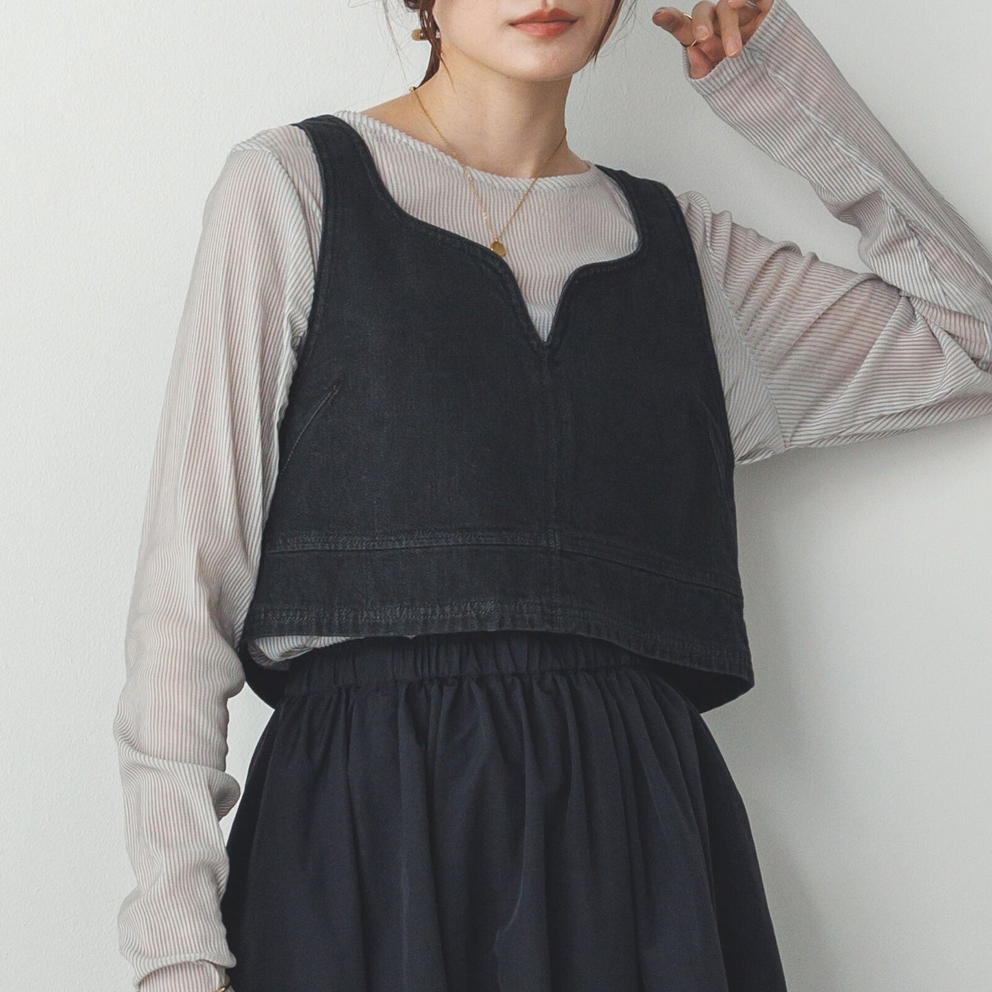 Hunch Slub Denim Bustier