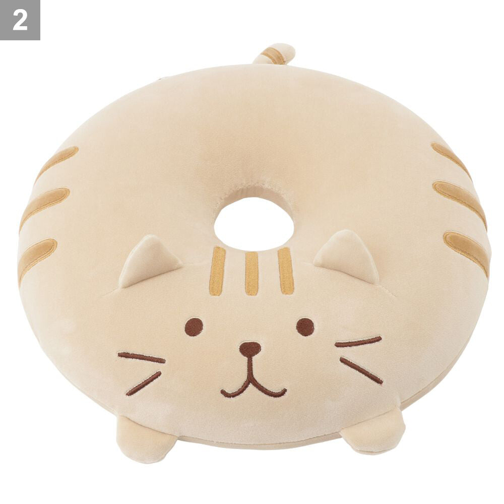 Fukufuku Nyanko Soft Round Seat Cushion