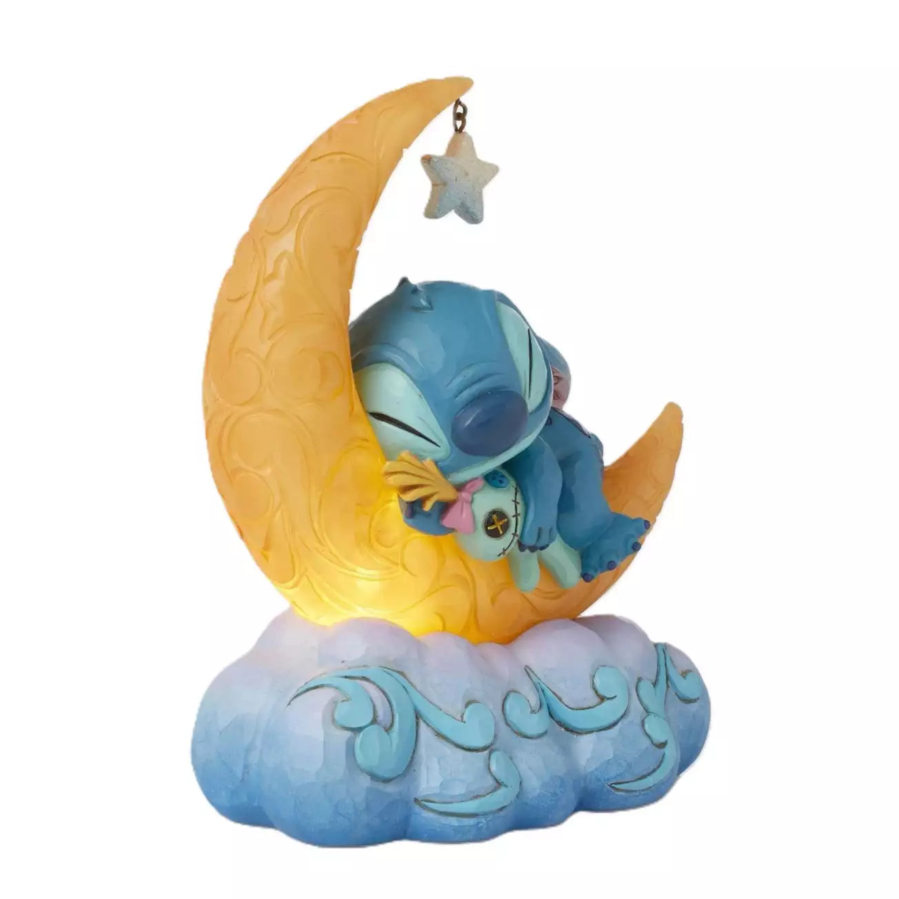 Stitch Figure Light Up Moon Disney Traditions