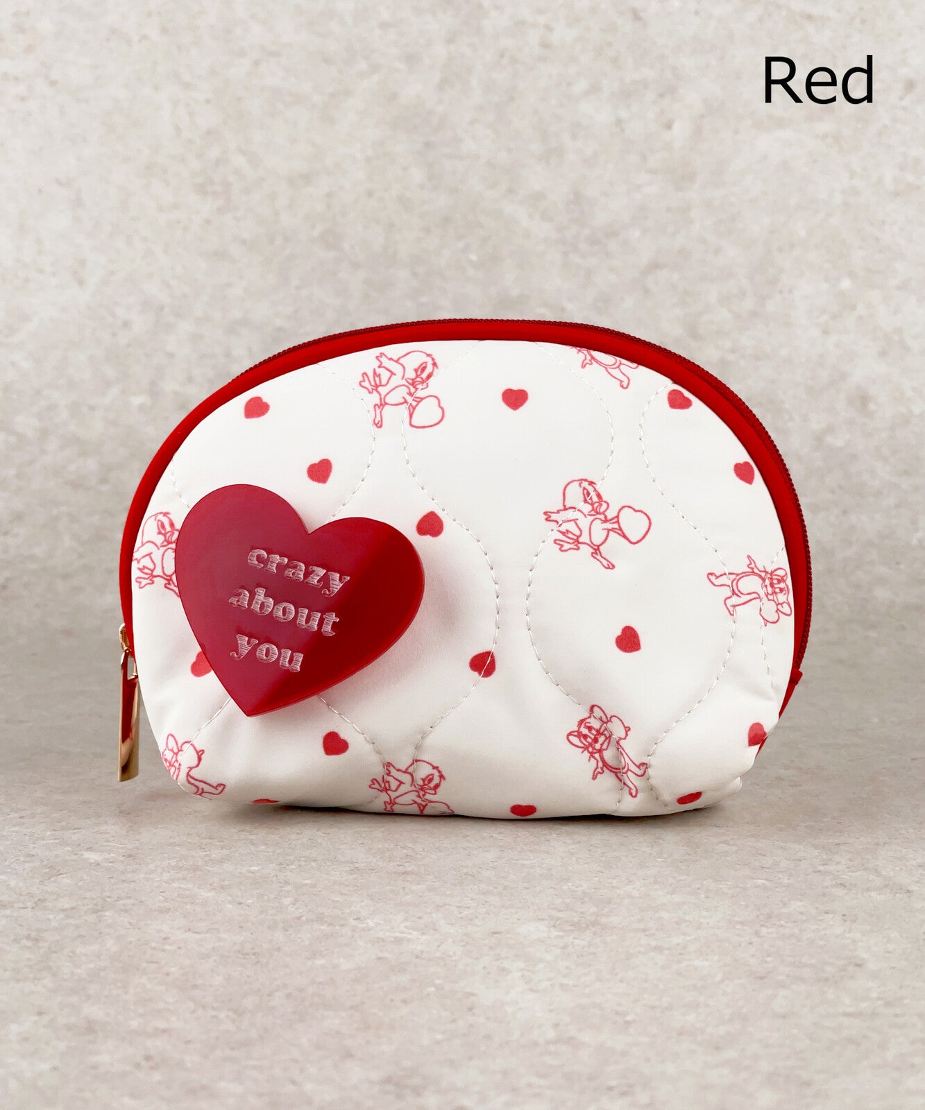TOM and JERRY×Flapper Heart Mini Pouch