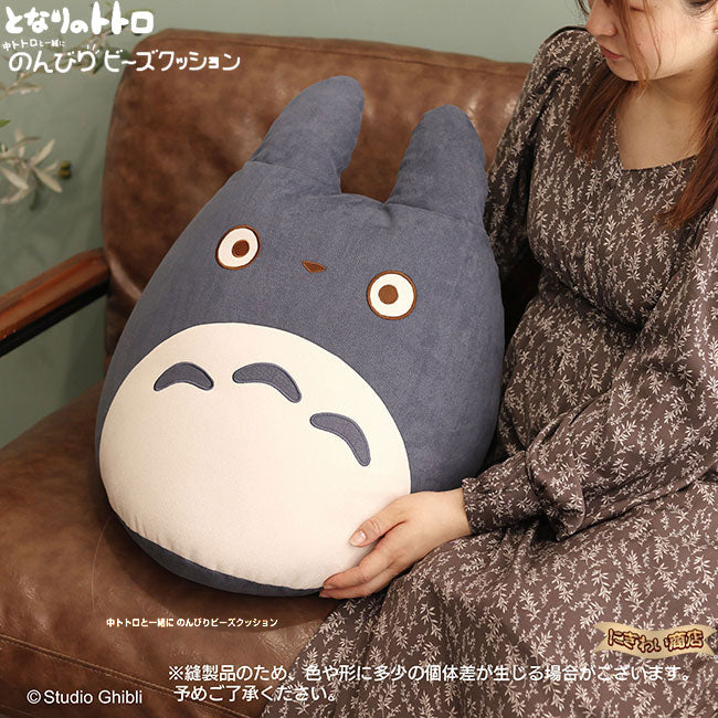 My Neighbor Totoro Relaxing bead cushion with the medium Totoro