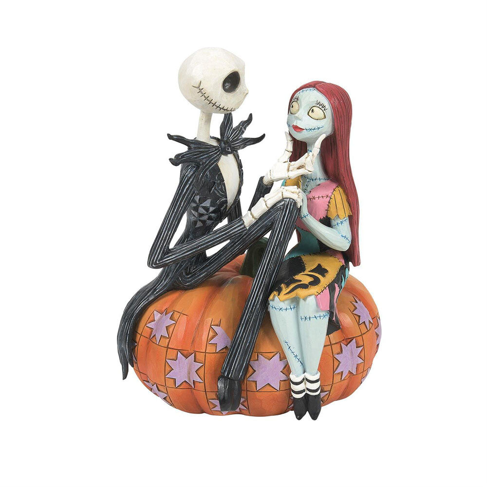 Disney Traditions Jack & Sally on Pumpkin