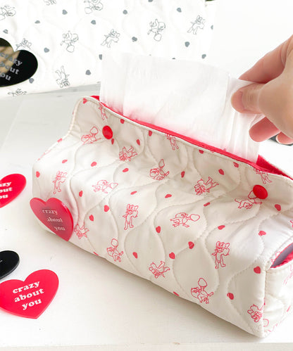 TOM and JERRY×Flapper Heart Tissue Box Cover