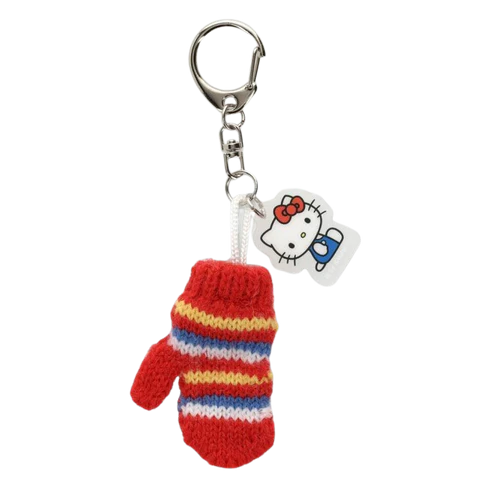 Sanrio Miniature Knit Hat and Mittens Keychain Set