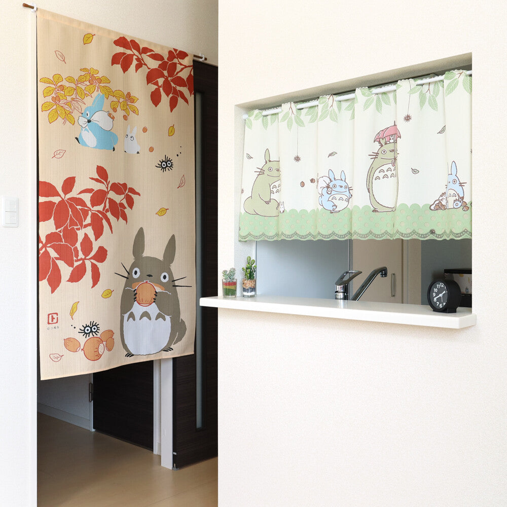 Ghibli My Neighbor Totoro Fruitful Autumn Door Curtain Made in Japan
