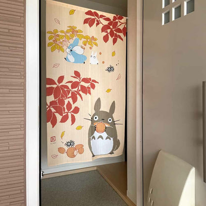 Ghibli My Neighbor Totoro Fruitful Autumn Door Curtain Made in Japan